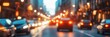 © Anat art - The city street comes alive as car lights blur in the evening, creating a dynamic and energetic atmosphere during twilight. Generative AI