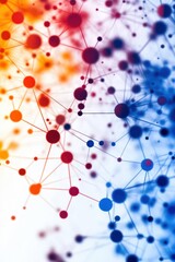 Wall Mural - an abstract image depicting a network connection ideal for illustrating concepts related to global c