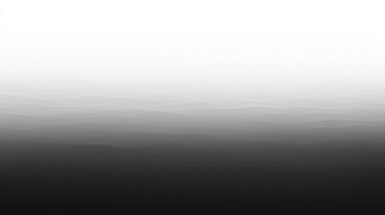 Wall Mural - abstract foggy mountain landscape - black and white photography