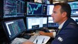 © AlfaSmart - Stock Market Trader Analyzing Financial Data