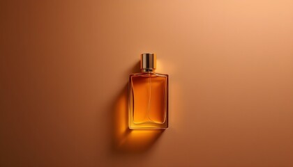 Wall Mural - Elegant Perfume on a table with colourful lights