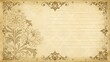 © Megin Design - Elegant Victorian paper style background with handwriting lines in 16:9 horizontal format