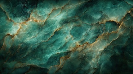 Wall Mural - Abstract teal and gold textured background.