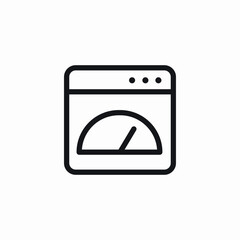 website performance icon sign vector