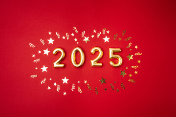 Wall Mural - christmas and happy new background