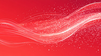 Leinwandbilder - Red background, starlight and light effect lines red color scheme, pink background with white stars