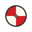 © dzm1try - 4 section blank wheel of fortune icon. Clip art image isolated on white background.