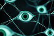 © Friedbert - Surreal Eyes Connected by Weblike Structures in Futuristic Artwork