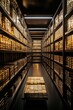 © Tikic - Vault filled with shelves of gold bars