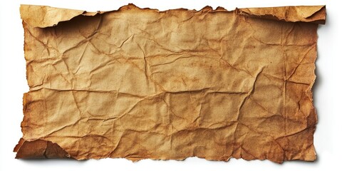 Poster - Old paper isolated on a white background.