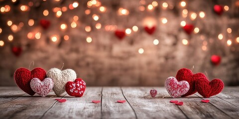 Aufkleber - Charming backdrop for Valentine's Day