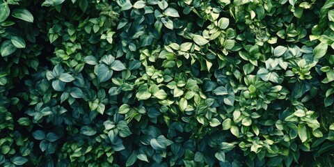 Aufkleber - green foliage backdrop