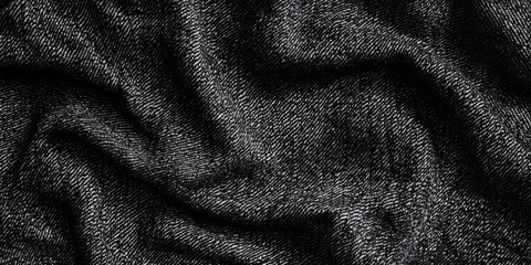 Aufkleber - Jeans fabric texture. High-quality stock image. The interconnection of the fabric fibers.
