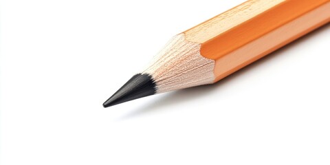 Fototapete - Pencil with Copyspace Isolated on a White Background.