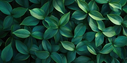 Aufkleber - Floral texture of the leaves of green box plants.