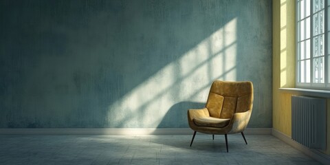 Poster - chair in an unoccupied room interior