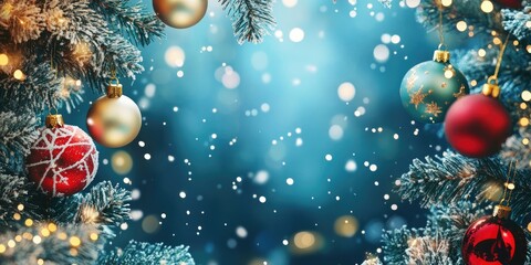Leinwandbilder - background for the New Year and Christmas