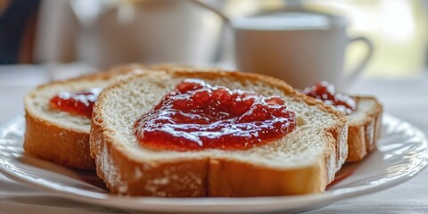 Poster - Toast with milk jam