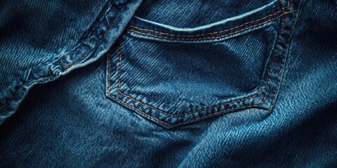 Aufkleber - blue jeans texture or denim blue jeans background. close-up view of an abstract space that is empty.