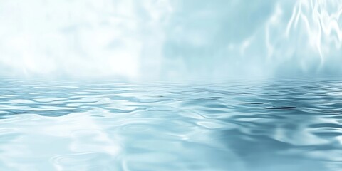 Poster - Water background texture featuring reflection and blank space for copy or text.