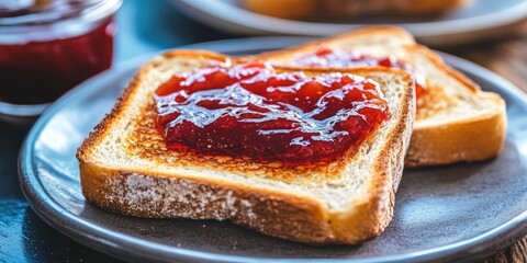 Poster - Toast with milk jam