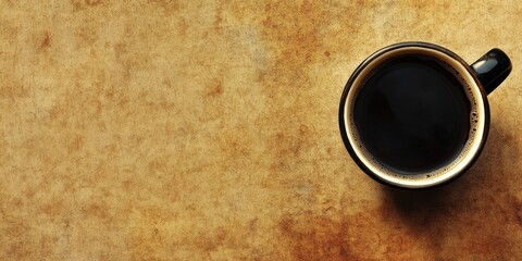 Aufkleber - Black coffee on a vintage background