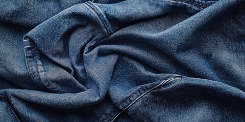 Aufkleber - Jeans fabric texture. High-quality stock image. The interconnection of the fabric fibers.