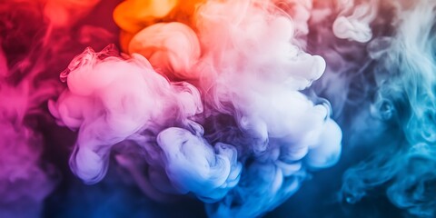 Wall Mural - abstract colorful smoke
