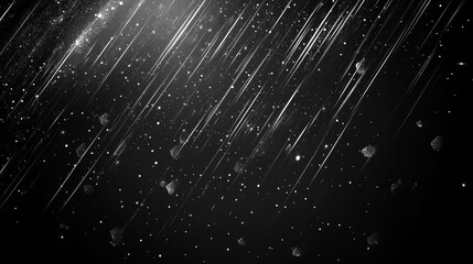 Wall Mural - Stunning Black and White Space Background