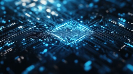 Poster - An extreme close-up of a quantum cryptography encryption key distribution protocol, illustrating secure quantum communication and data privacy, Quantum security technology style