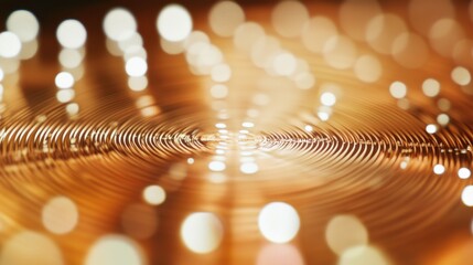 Poster - An extreme close-up of a quantum sensor array, detecting subtle electromagnetic fields, Quantum sensing style