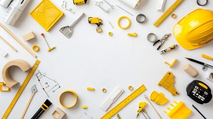 Fototapete - Detailed view of eco friendly construction materials used in green building practices for sustainable architectural design and construction  Innovative modern