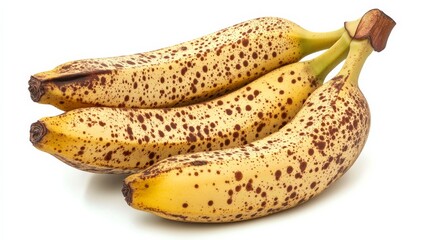 Wall Mural - A bunch of plump, ripe bananas with speckled skins, Each fruit ready to offer a creamy texture and rich flavor