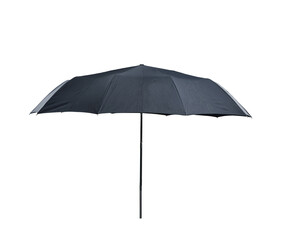 Poster - Umbrella on a white background. Minimalist style. Open umbrella with a long handle. Concept of protection from rain or sun
