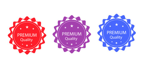 Sales badges vectors icon set