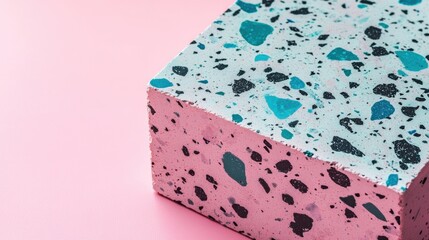 Poster - Pink Terrazzo Block.