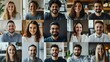 © teerisara - Collage of diverse young professionals' headshots showing genuine smiles, various ethnicities and genders in casual office attire, modern workplace background with natural lighting.