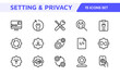 © artnazu - Settings and Maintenance Icon Set. Sleek and functional icons for user interfaces, perfect for enhancing apps and websites with intuitive navigation for settings, updates, and maintenance.