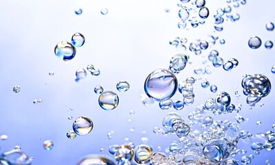 Wall Mural - water bubbles abstract background