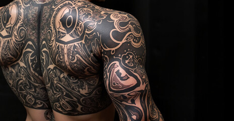  Intricate full-arm tattoo design