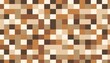 © IbragimovN - Abstract geometric brown tiled pattern background with square blocks