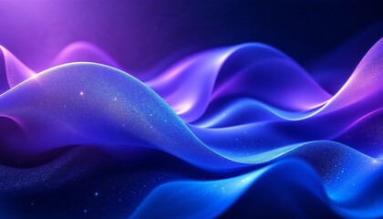 Wall Mural - abstract purple and blue waves background