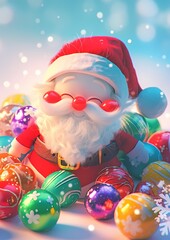 Wall Mural - santa claus 