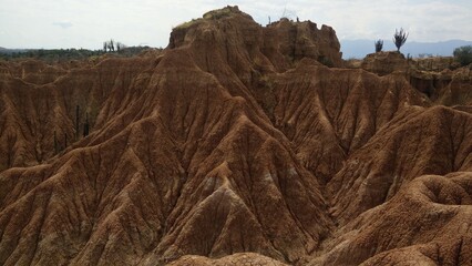 Tatacoa desert in the shadows