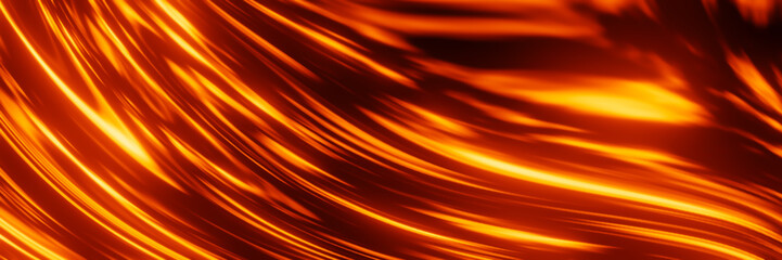 Canvas Print - Abstract flame. Fire illustrated background