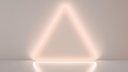 White three dimensional surface covered with high-tech light 3D tetrahedron texture, creative, modern, glowing