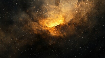 Wall Mural - A conceptual image of a cosmic explosion in deep space, illustrating the birth of a star