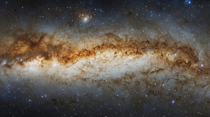 Wall Mural - A panoramic view of the Milky Way galaxy filled with countless stars, perfect for celestial themes