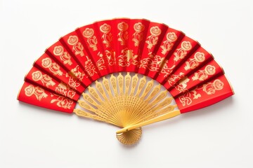 Sticker - Gold red chinese new year white background.