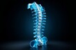 © Sanchai - 3D-rendered digital illustration of a spine X-ray, showing detailed bone structure and soft shadows